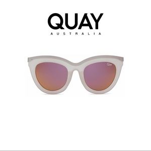Quay Australia | Eclipse Pink Oversized Designer Sunglasses